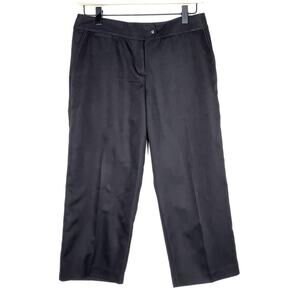 Izod Golf black cropped stretch straight leg golf pants women's size 2